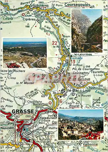Cartes postales moderne Grasse et les Gorges du Loup Cote d'Azur Carrefour Mondial du Tourisme
