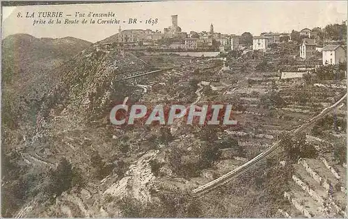 Cartes postales la Turbie Vue d'Ensemble Prise de la Route de la Corniche