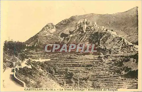 Cartes postales Castillon (A M) le Vieux Village Environs de Sospel