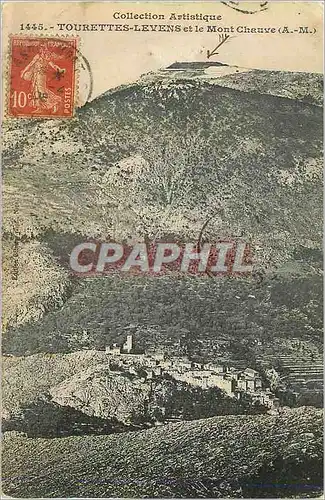 Cartes postales Tourettes Levens et le Mont Chauve (A M)
