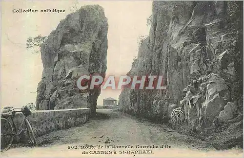 Cartes postales Cannes a St Raphael Route de la Nouvelle Corniche d'Or Velo Cycle