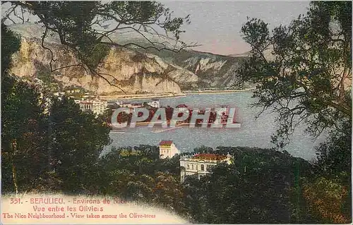 REPRO Beaulieu Environs de Nice Vue entre les Oliviers