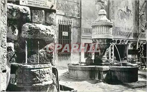 Moderne Karte Vence (Alpes Maritimes) Fontaine du Peyra