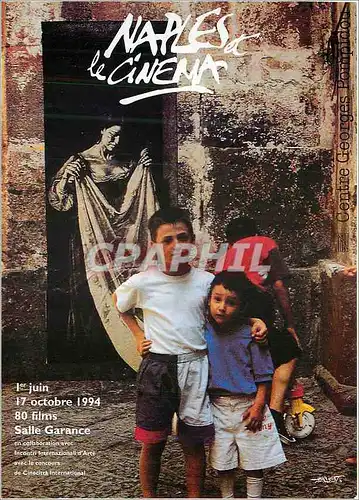 Moderne Karte Naples et le Cinema Ier Juin 17 Octobre 1994 80 Films Salle Garance