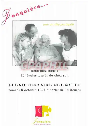 Moderne Karte Journee Rencotre Information Paris Samedi 8 Octobre 1994 a Partir de 14 heures Jonsuiere