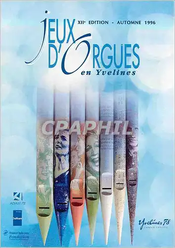 Cartes postales moderne Yvelines Jeux d'Orgues XIIe Edition Automne 1996