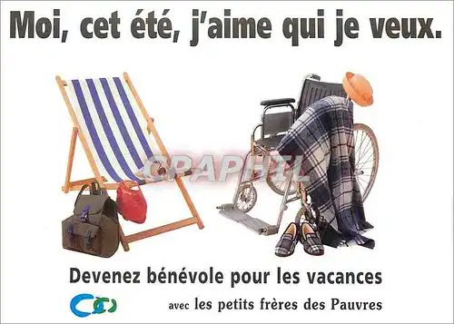 Cartes postales moderne Devenez Benevole pour les Vacances avec les Petits Freres des Pauvre Moi Cet Ete j'Aime qui je V