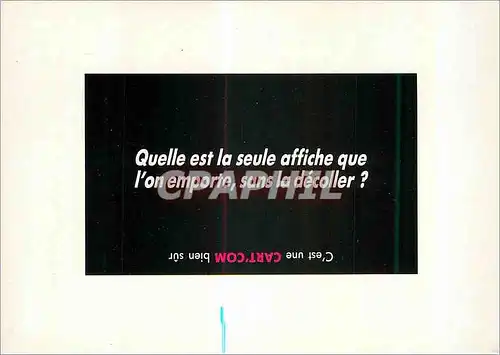Moderne Karte Quelle est la Seule Affiche que l'on Emporte sans la Decoller C'est une Cart'Com Bien Sur