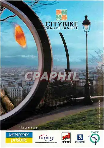 Cartes postales moderne Citybike Sens de la Visite Monoprix Prisunic Velo Cycle