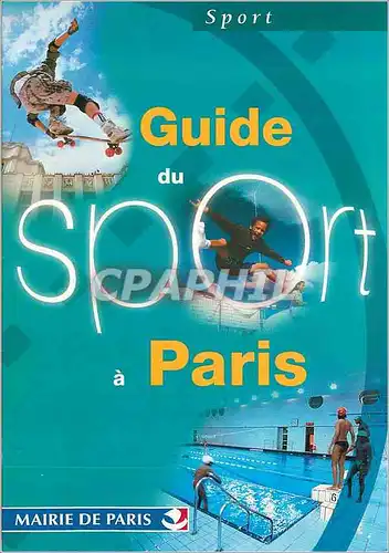 Cartes postales moderne Mairie de Paris Guide du Sport a Paris  Surf Planche a roulettes Piscine