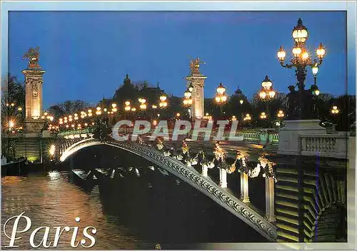 Cartes postales moderne Le Pont Alexandre III (1897 1900) Paris et ses Merveilles Contruit par Jean Resal et Amedee Alby