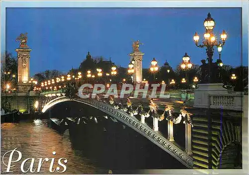 Moderne Karte Le Pont Alexandre III (1897 1900) Paris et ses Merveilles Contruit par Jean Resal et Amedee Alby