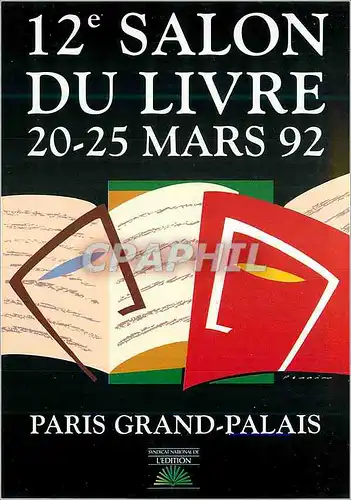 Cartes postales moderne Paris Grand Palais 12e Salon du Livre 20 25 Mars 92