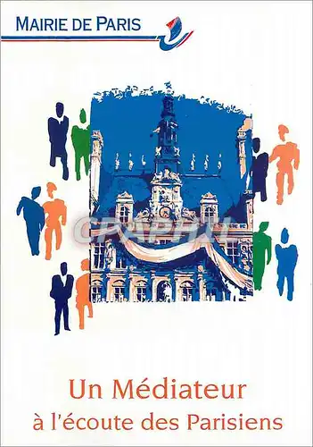 Cartes postales moderne Un Mediateur a l'Ecoute des Parisiens Mairie de Paris