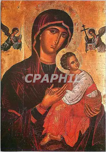 Cartes postales moderne Joyeux Noel Bonne Annee Ic�ne grecque Sainte Mere de la Passion