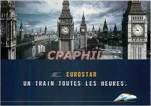 Cartes postales moderne Eurostar un Train toutes les Heures London Londres