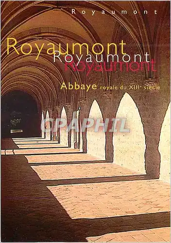 Moderne Karte Visite de l'Abbaye de Royaumont