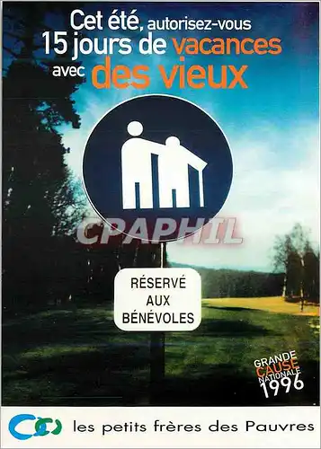 Cartes postales moderne Cet Ete Devenez Benevoles avec les Petits Freres des Pauvres