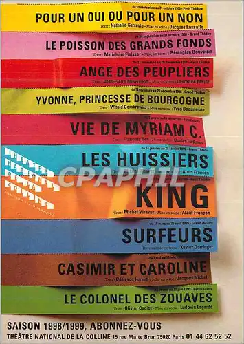 Cartes postales moderne Theatre National de la Colline Rue Malte Brun Paris