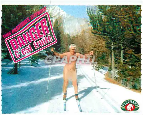 Cartes postales moderne The Parfumes Elephant Danger c'est Fruite Ski
