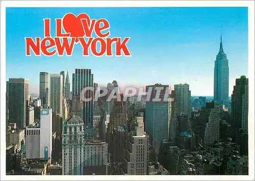 Moderne Karte Midtown Skyline New York City
