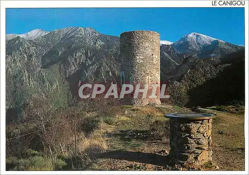 Moderne Karte le Canigou (P O) la Tour de Goa (Alt 1268m) Message du Sud