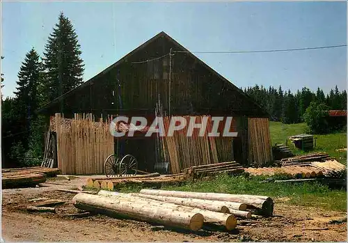 Cartes postales moderne Dans les Montagnes du Jura Scierie