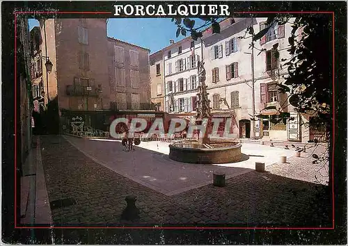 Moderne Karte Forcalquier (Alpes de Haute Provence) la Fontaine St Michel