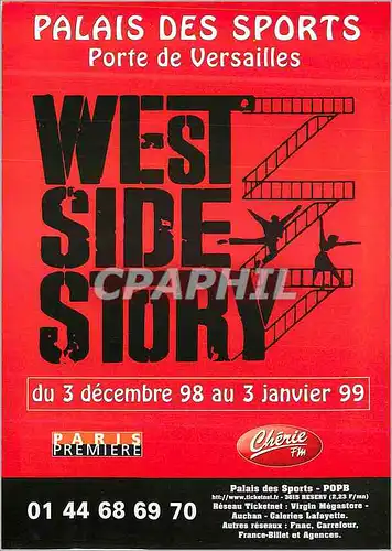 Cartes postales moderne Palais des Sports Porte de Versailles West Side Story