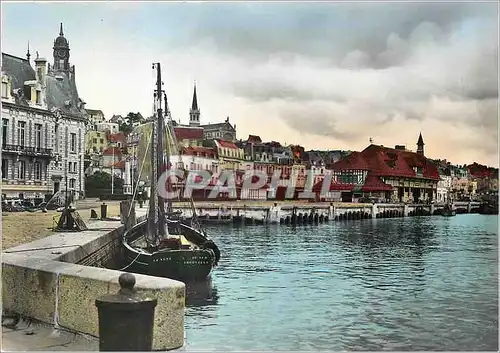 Cartes postales moderne Trouville (Calvados) la Reine des Plages Les quais et la poissonnerie Bateaux de peche