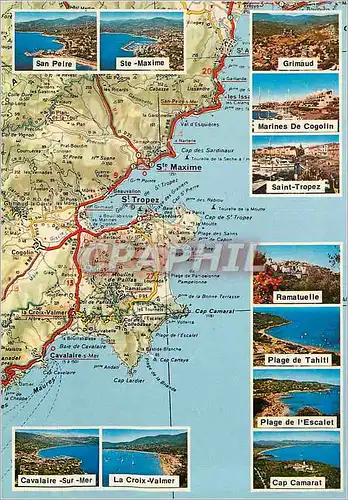 Cartes postales moderne de Sainte Maxime a Cavalaire sur Mer San Peire Ste Maxime Grimaud Marines de Cogolin Saint Trope