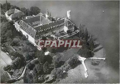 Moderne Karte l'Abbaye d'Hautecombe (Savoie) sur les Bords du Lac du Bourget