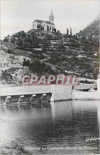Cartes postales moderne Barrage du Chambon Eglise de Mizoen