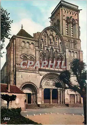 Cartes postales moderne Vezelay (Yonne) La Facade de la Basilique