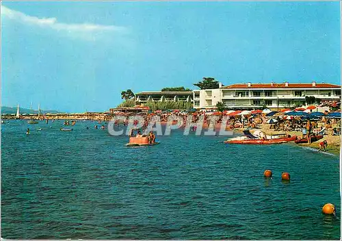 Moderne Karte Saint Tropez La Cote d'Azur Plage de la Bouillabaisse