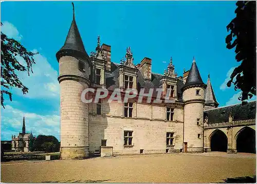 Cartes postales moderne Amboise (I et L) Le Chateau Facade Interieur et la Chapelle St Hubert