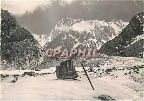 Moderne Karte Chamonix Mont Blanc Les Grandes Jorasses Alpinisme