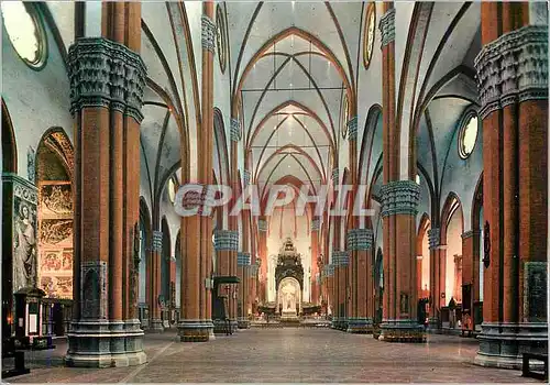 Cartes postales moderne Bologna Basilique de St Petronio Interieur