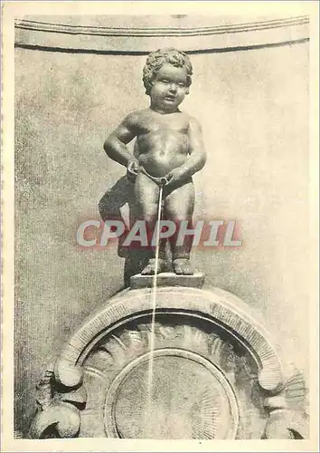 Cartes postales moderne Bruxelles Manneken Pis Cette Statue Vieille de 700 Ans a ete Erigee d'apres une Legende