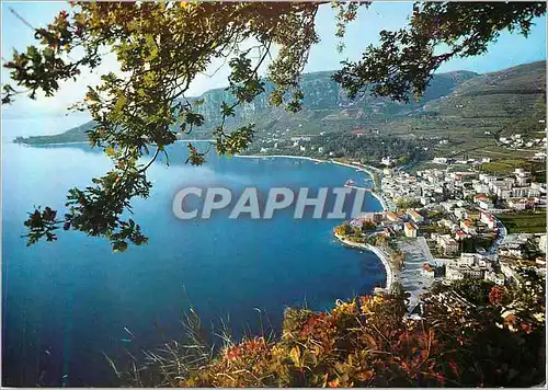 Moderne Karte Garda (Lac de Garda) Vue Generale du Golfe et Pointe S Vigilio