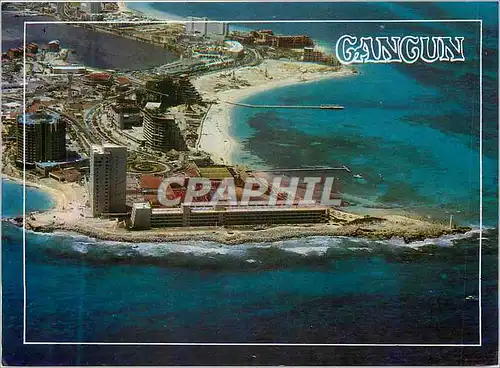 Moderne Karte Cancun Quintana Roo Mexico Gangun Hotel Camino Real