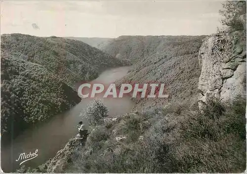 Cartes postales moderne La Correze Touristique par Michel Barrage du Chastang Panorama des Gorges au Roc du Chien