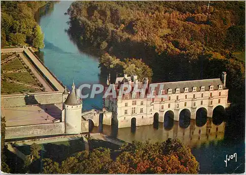 Cartes postales moderne Le Chateau de Chenonceau Le Val de Loire vu du Ciel