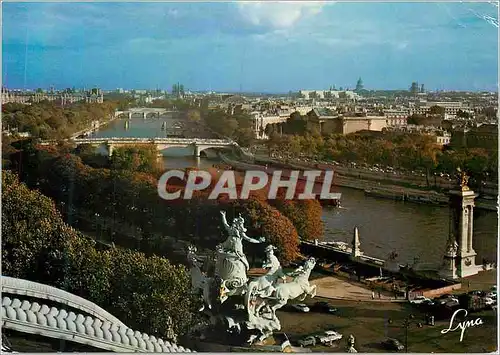 Moderne Karte Paris Vue Generale sur la Seine depuis le Grand Palais