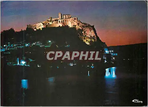 Cartes postales moderne Sisteron (Alpes de Hte Prov) Vue Generale de Nuit de la Ville et de la Citadelle