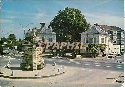 Cartes postales moderne Arnouville les Gonesse (Val d'Oise) La Fontaine (XVIIIe S) Place de la Republique et la Mairie