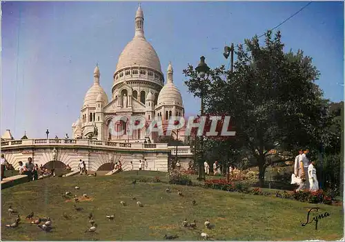 Cartes postales moderne Paris La Basilique du Sacre Coeur de Montmartre