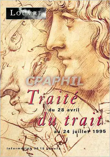 Moderne Karte Louvre Traite du Trait du 28 Avril au 24 Juillet 1995