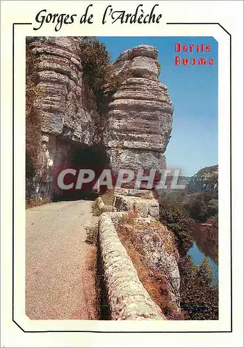 Cartes postales moderne Ruoms Gorges de L'Ardeche Defile