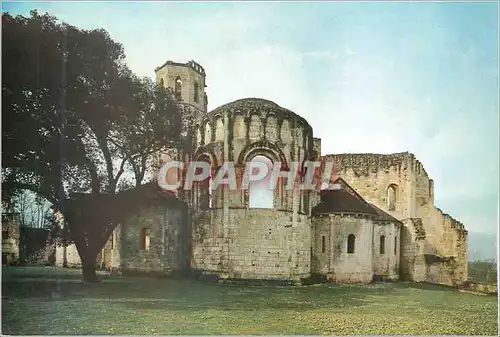 Moderne Karte Abbaye de la Sauve Majeure (Gironde) Le Chevet de l'Eglise